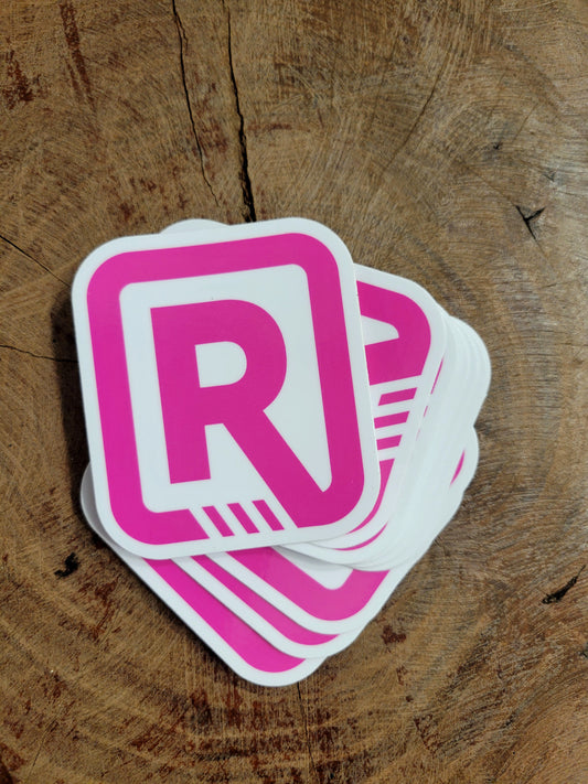 Pink Romad Logo Sticker