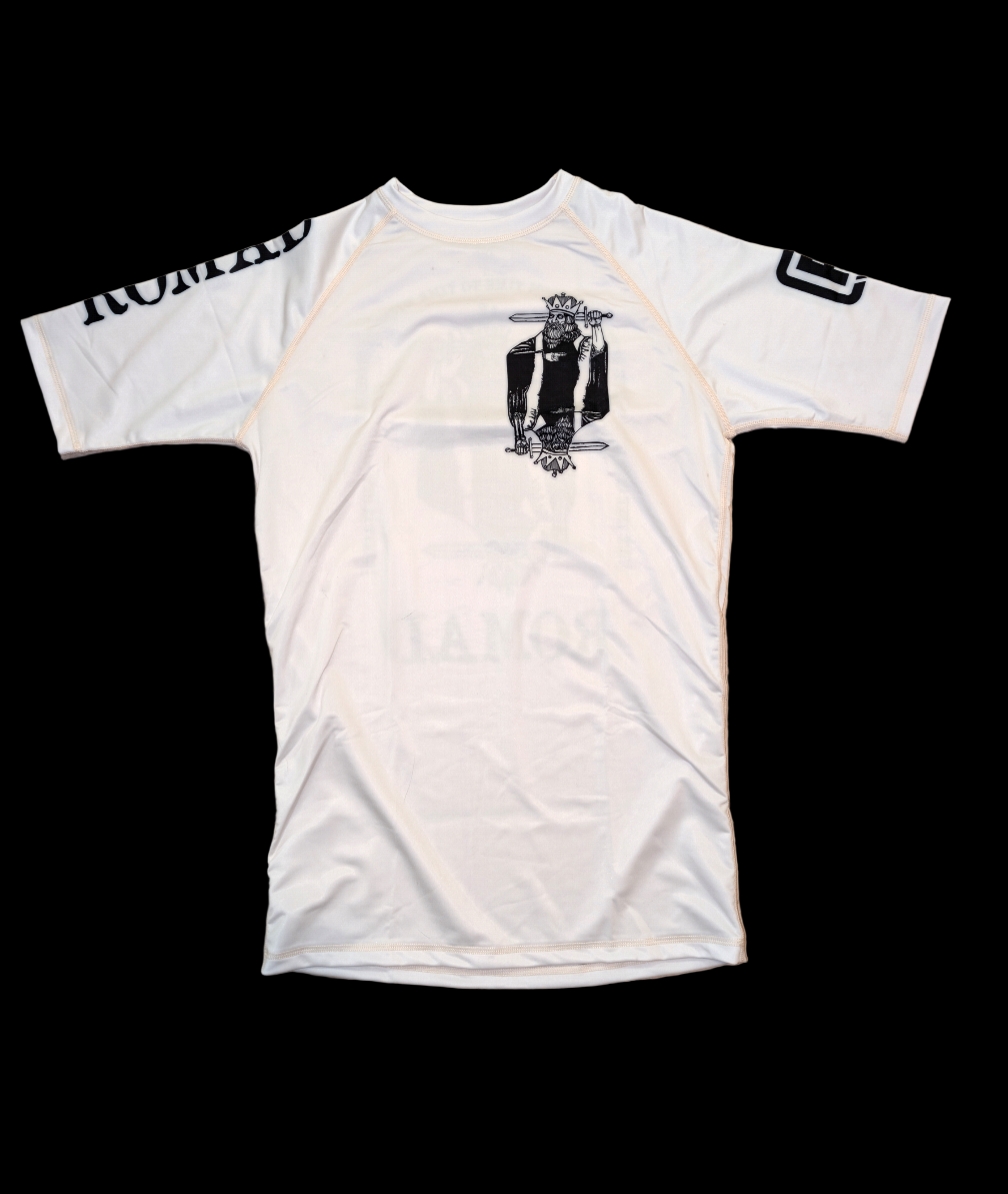 NO KINGS rashguard (white)