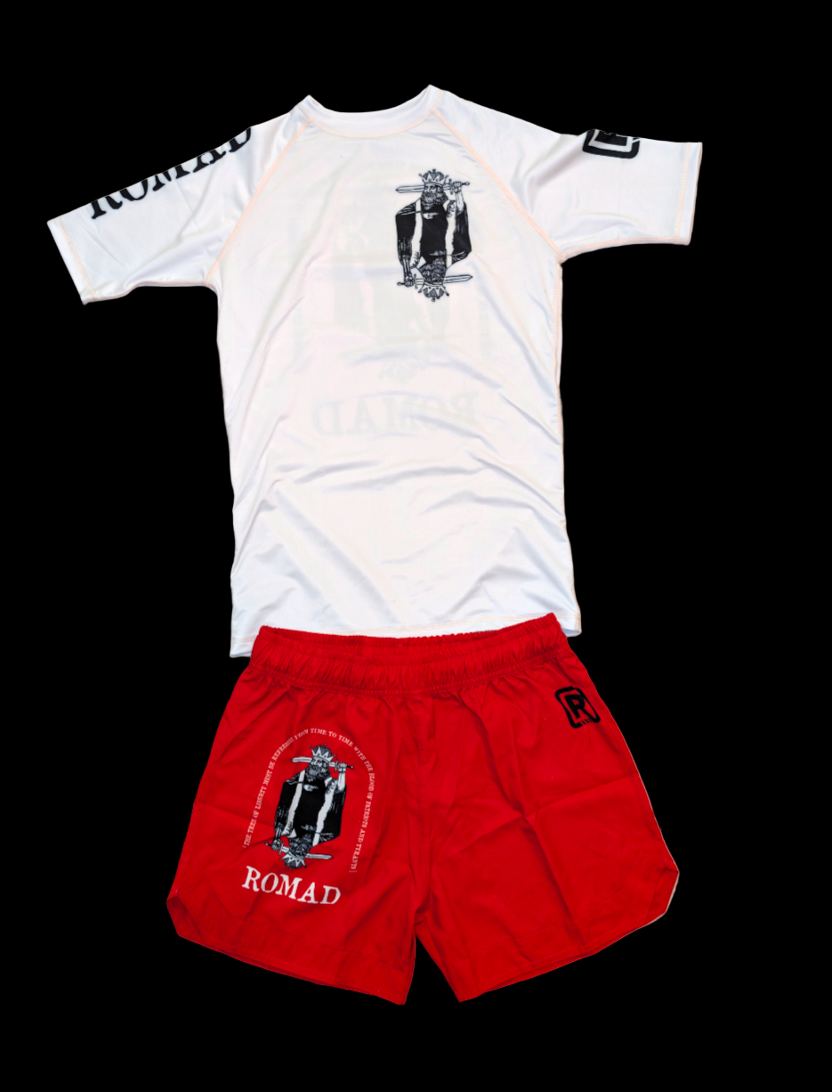 NO KINGS rashguard (white)