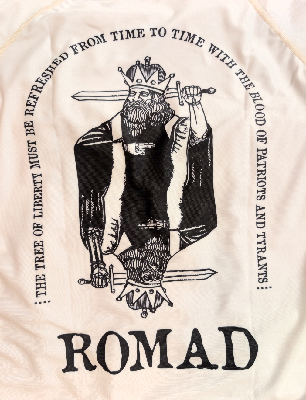 NO KINGS rashguard (white)